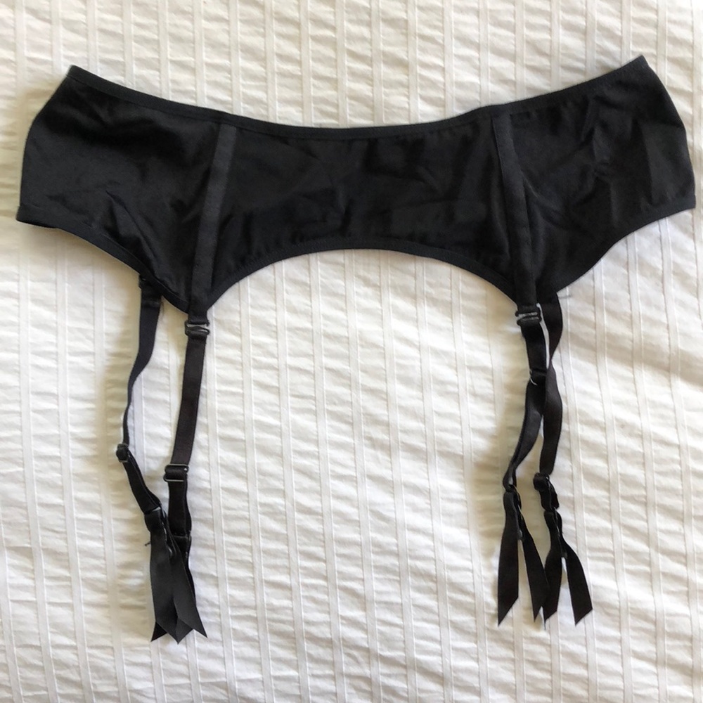 Black American Apparel garter belt Large